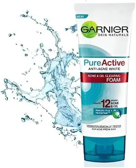 غارنييه بيور اكتيف رغوة التخلص من حب الشباب والزيوت 100 مل